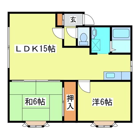 リバージュたなかの物件間取画像